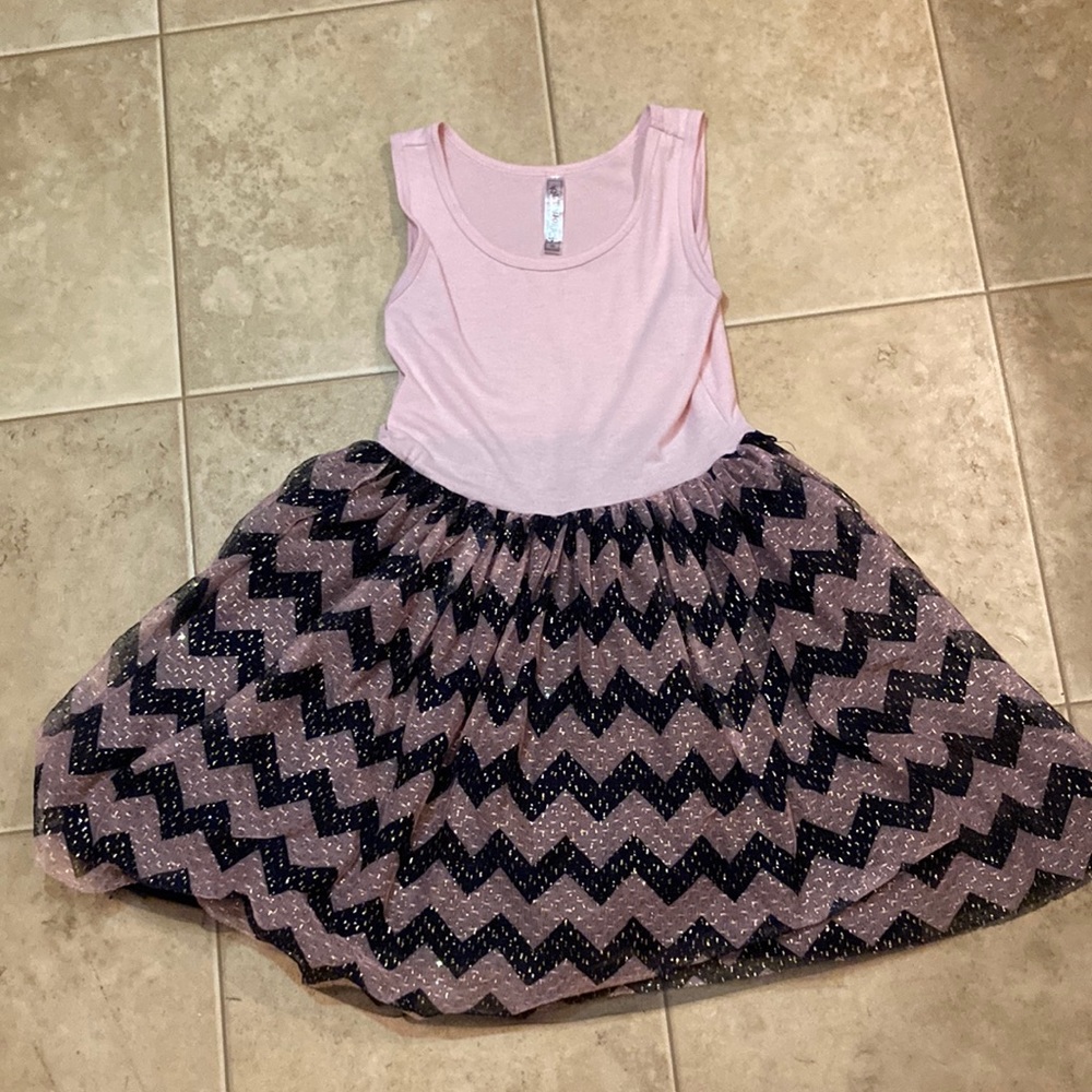 See through pink, girls dress